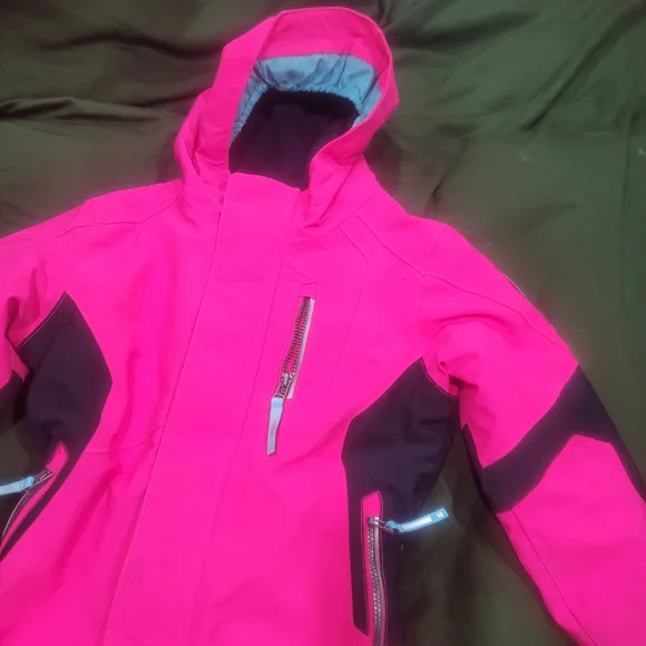 Killtec Pink Ski Snowsuit Sz 1 year 2 year Pink Black Hooded - Picture 2 of 6